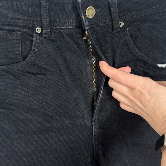 Sezane Jeans Womens Size 28 Wide Leg French Denim Minimalist Stretch Le Crop 38 - Picture 6 of 16